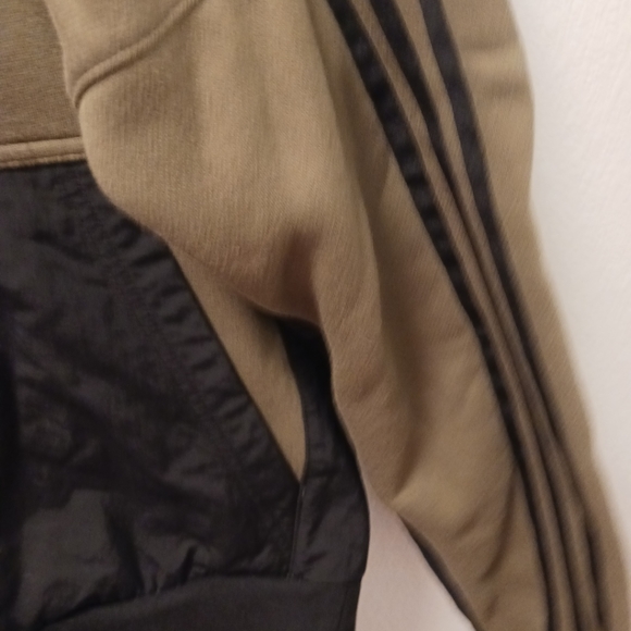 Adidas Mens Sprt Pullover Hoodie    Olive/Black Size Medium - Picture 3 of 11